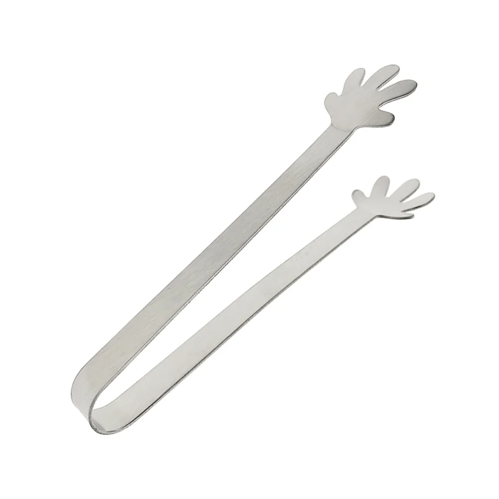 

Stainless Steel Mini Food Tong Palm Shape Sugar Cube Slice Serving Tool for Party Cafe Bar Home Mini Serving Tongs