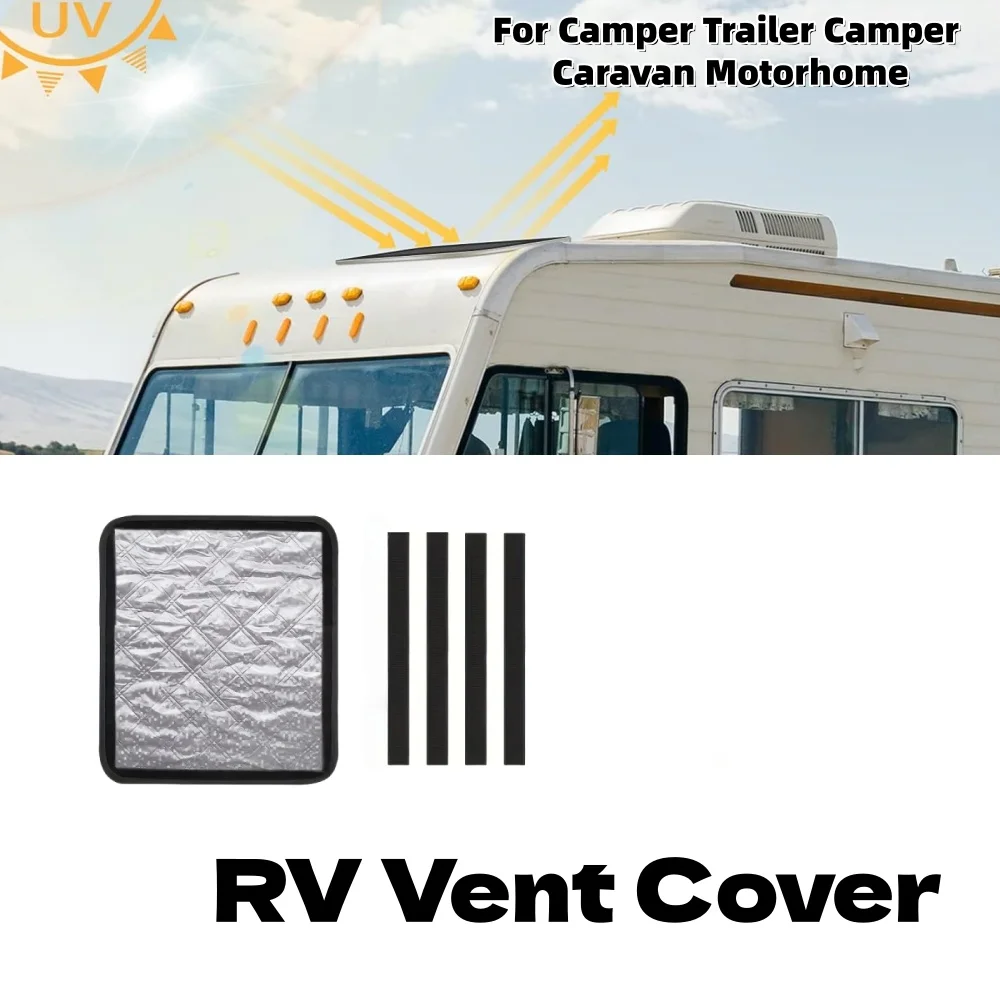 

RV Window Shade Vent Cover Foldable Insulating Shade Roof Ventilation 40.64cm For Camper Trailer Camper Caravan Motorhome