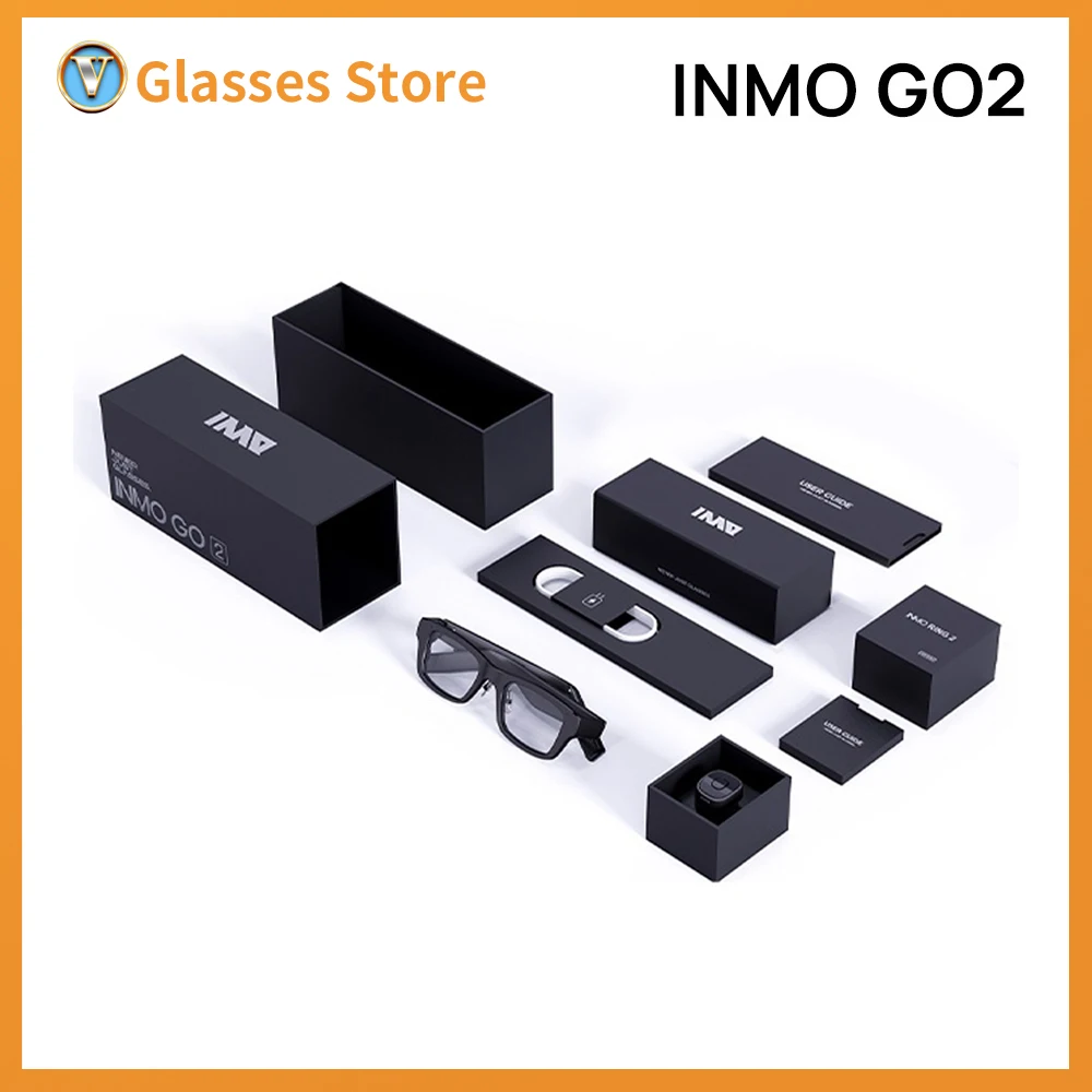 

INMO Go2 AR Smart Translation Glasses Speech inscription voice to Text Offline Translation Support Connected Mobile Phone Call
