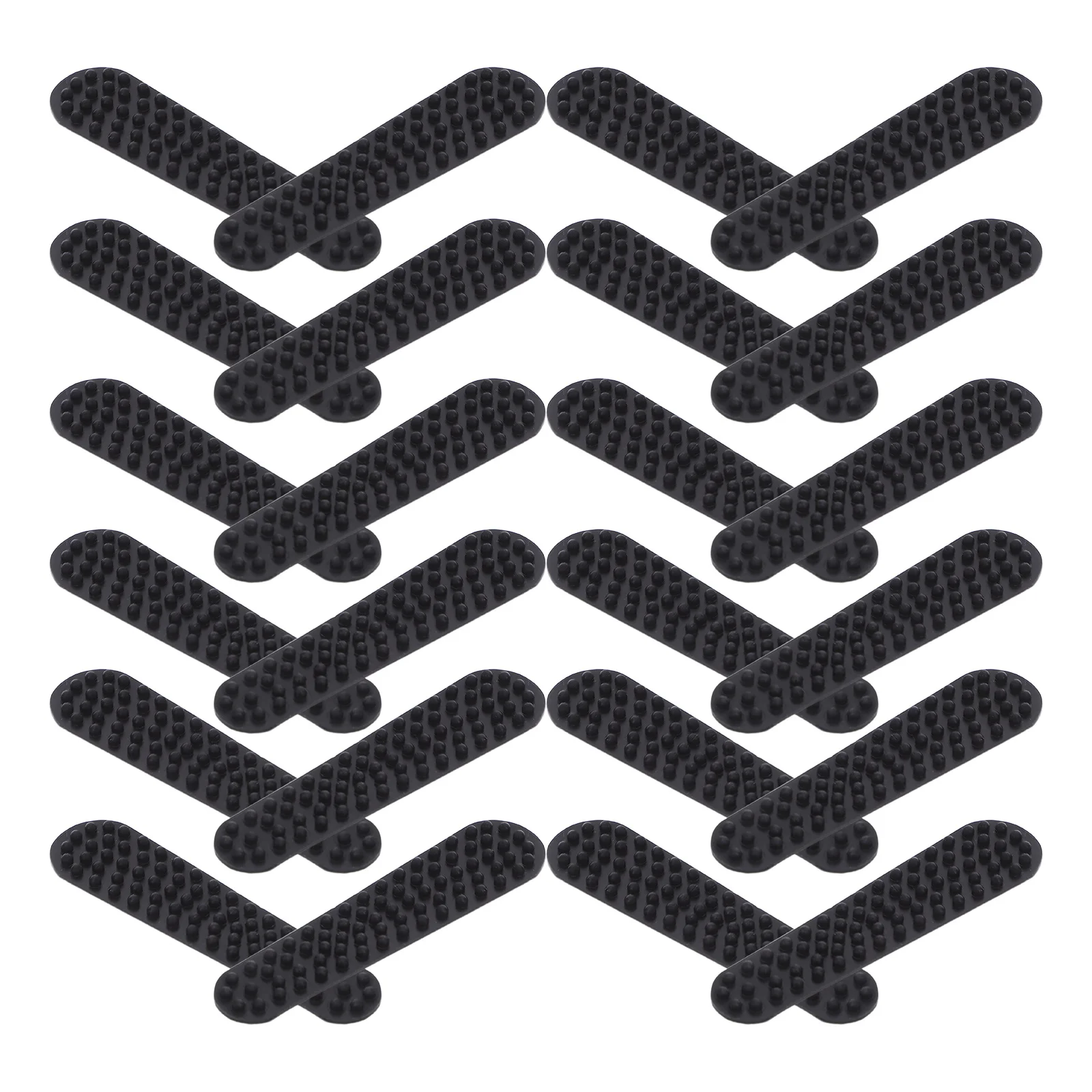 

30pcs Anti Slip Clothes Grips Silicone Non-Slip Strips Reusable Clothing Protection For Home Wardrobe Organization Grips Non