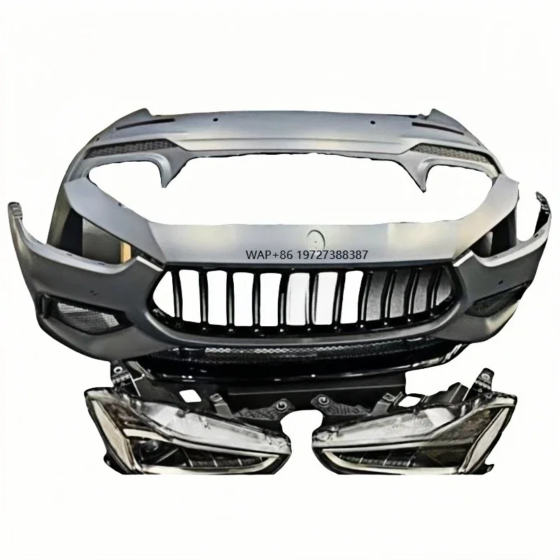 

Ghibli body kit upgraded with new version front and rear bumpers, with fog lamp cutout replacement, improved