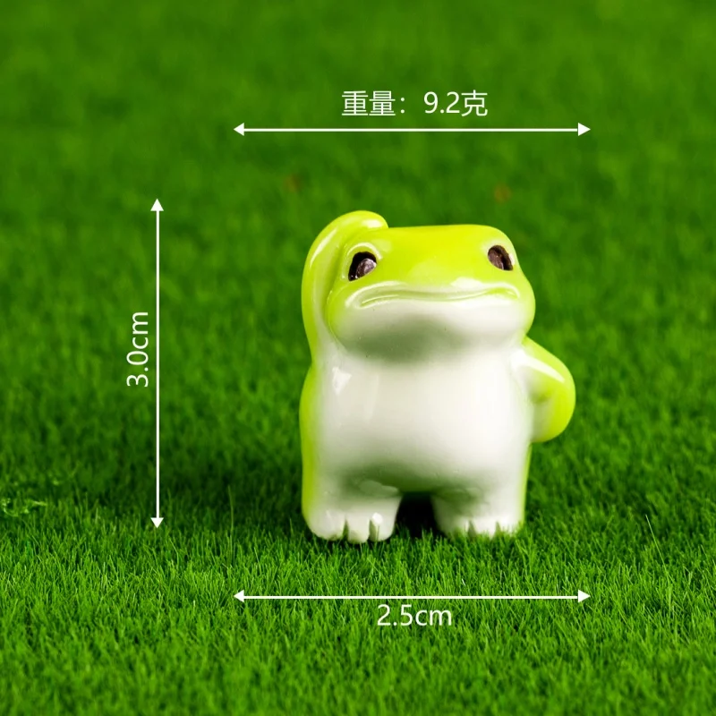 

Mini Resin Tiny Frog Figures Cartoon Miniature Statue Desktop Decoration Outdoor Balcony Garden Ornament Accessories