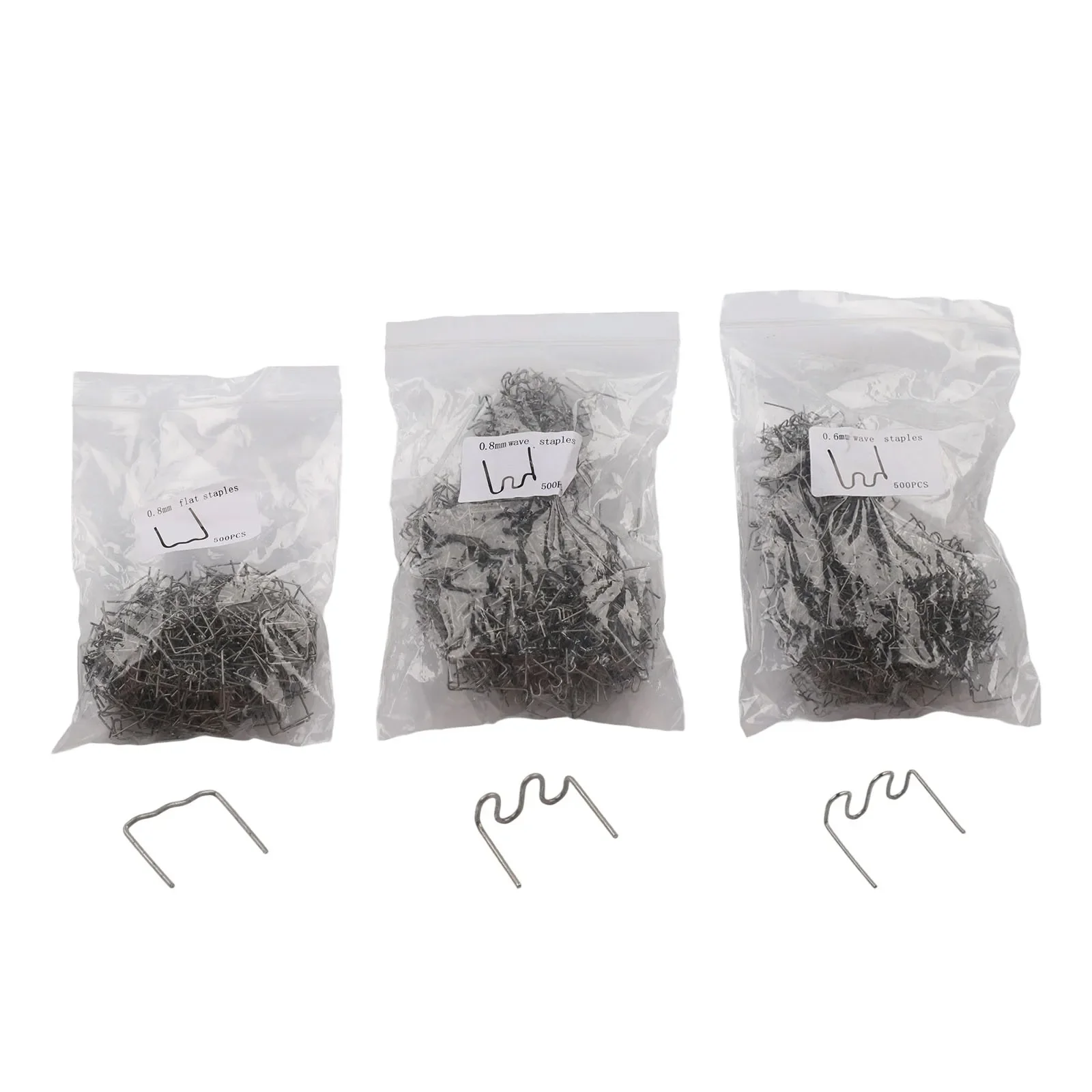 As Shown Plastic Welder Repair Kit Multi Shape Staples For Welding Tasks Repair Kit Nylon PVC ABS Repair 0.8mm Wave Staples