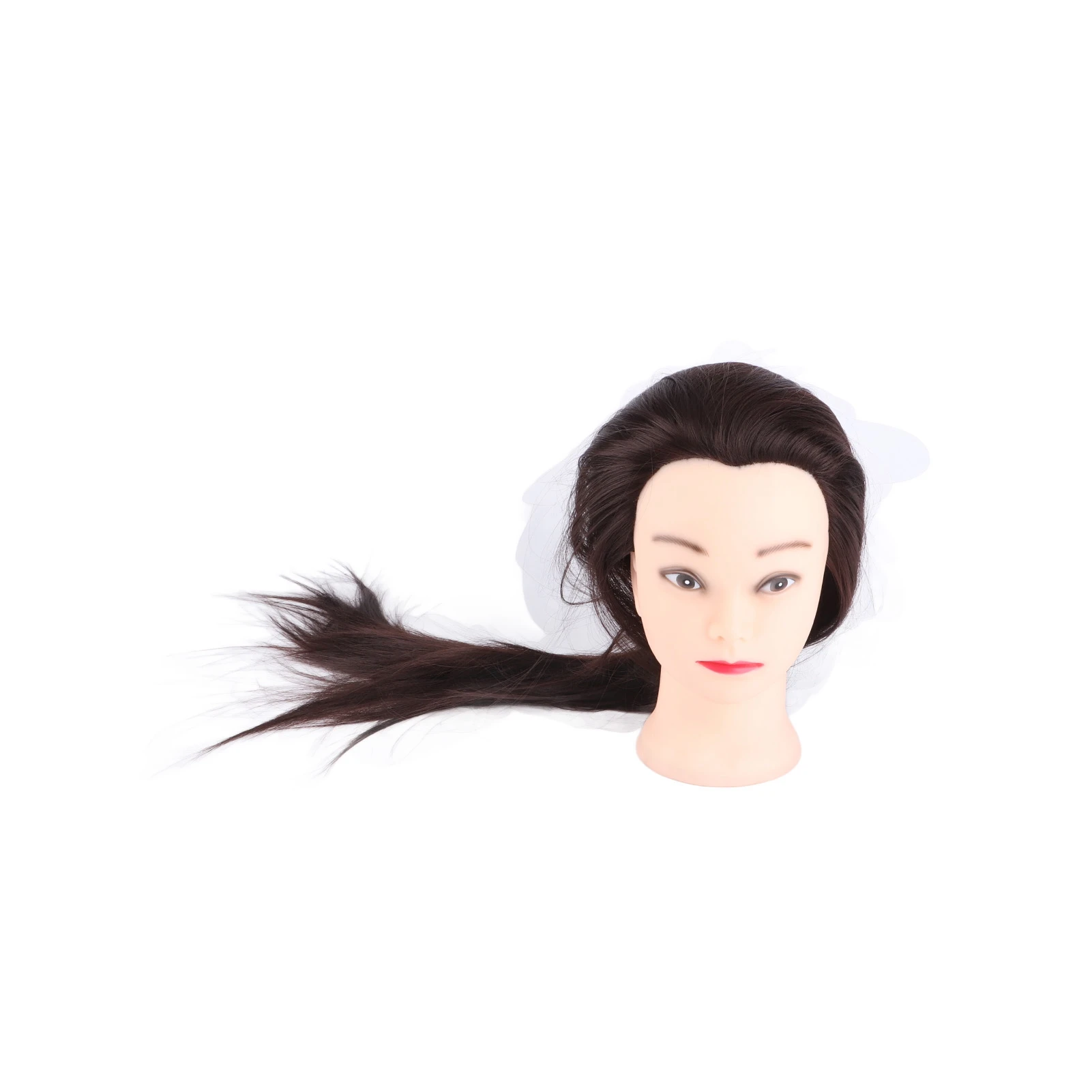 Kepala Pelatihan Tata Rambut 24in Model Kepala Pelatihan Tata Rambut Salon Manekin Praktek Tata Rias dengan Tempat Penjepit