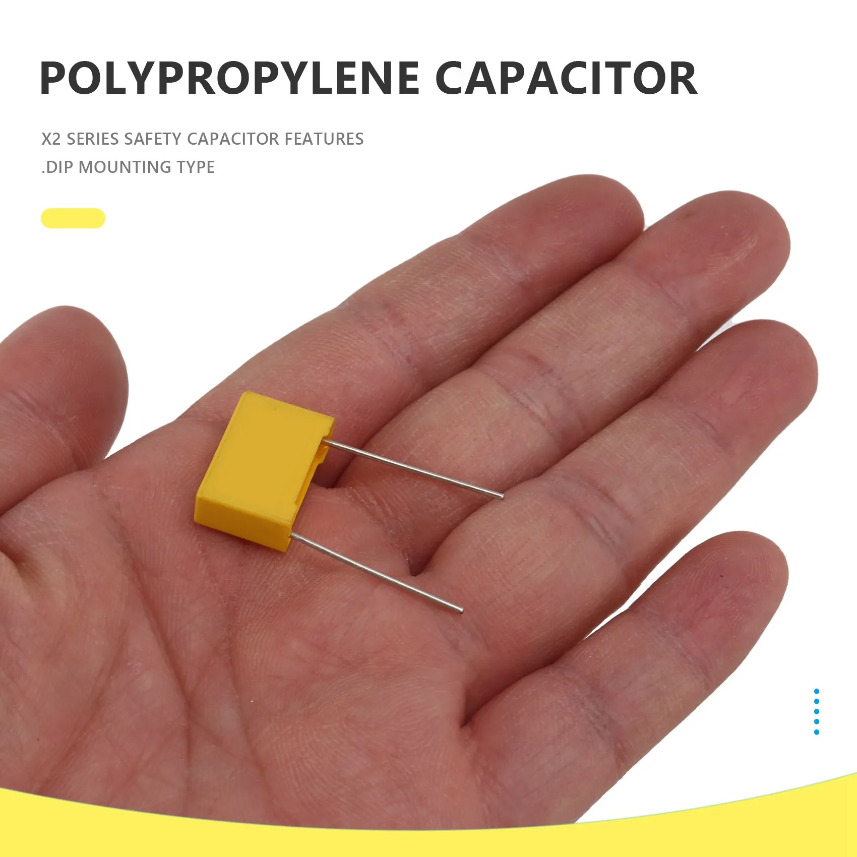 ポリプロピレン安全コンデンサ、acコンデンサ、275v、0.22uf、mpx、10個