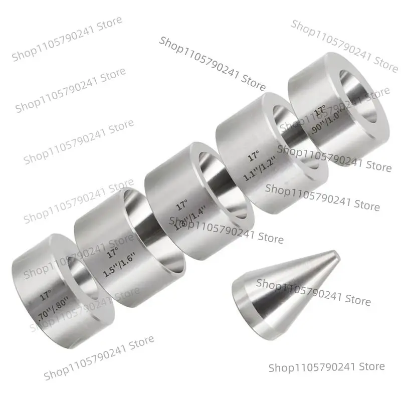 Jewelry Making Tools Ring Sizing Die Set 5 Pcs 17 Degree Stainless Steel Folding Cone Reducer for ABUN