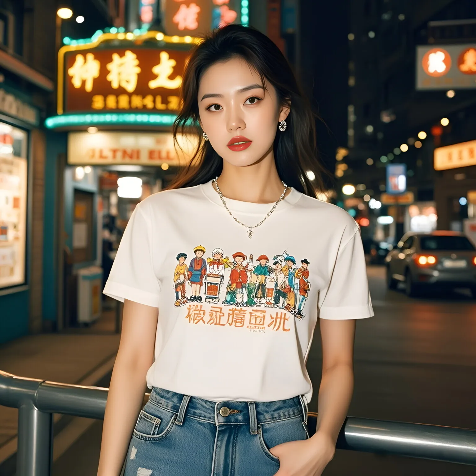 

Spring and Summer Short-sleeved T-shirts for Women, A Trendy Brand with Loose American Prints and A Half-sleeved Design