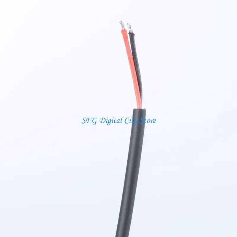 U75B Type C Male 2Pin Pigtail Cable Power Cord 2Pin Bare Wire for 5V Devices