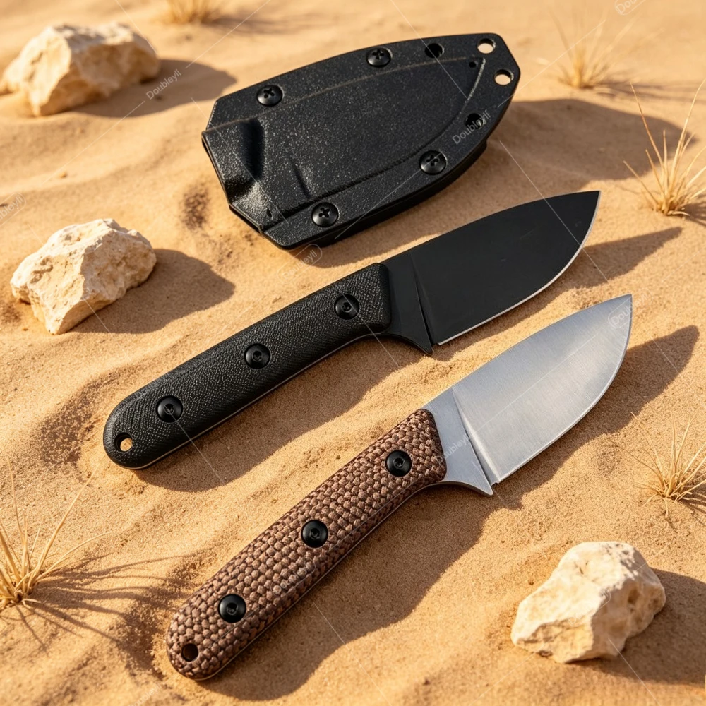 Portable Outdoor Adventure Camping Knife Multi-purpose Climbing Grilling Travel EDC Knives - Pacaya Straight Knife with K Sheath
