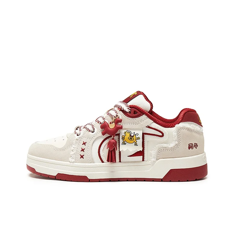 Champion Low top Skateboard Shoes Unisex New Year Red U6AFCTU60L8