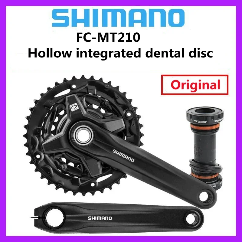 Shimano Alivio FC-MT210 44-32-22T 40-30-22T 3x9 velocidades BB-MT501 soporte inferior bicicleta platos y bielas rueda de cadena con protector de cadena