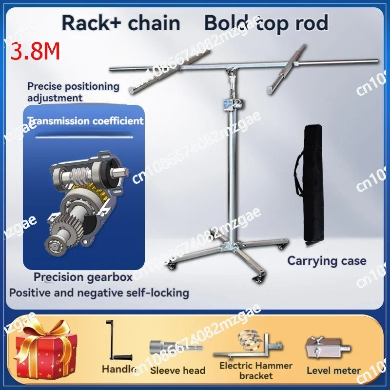 3.8m/4.1m Electric Manual 3-in-1 Multi-Function Gypsum Board Lift, Ceiling Artifact for Woodworking and Decoration
