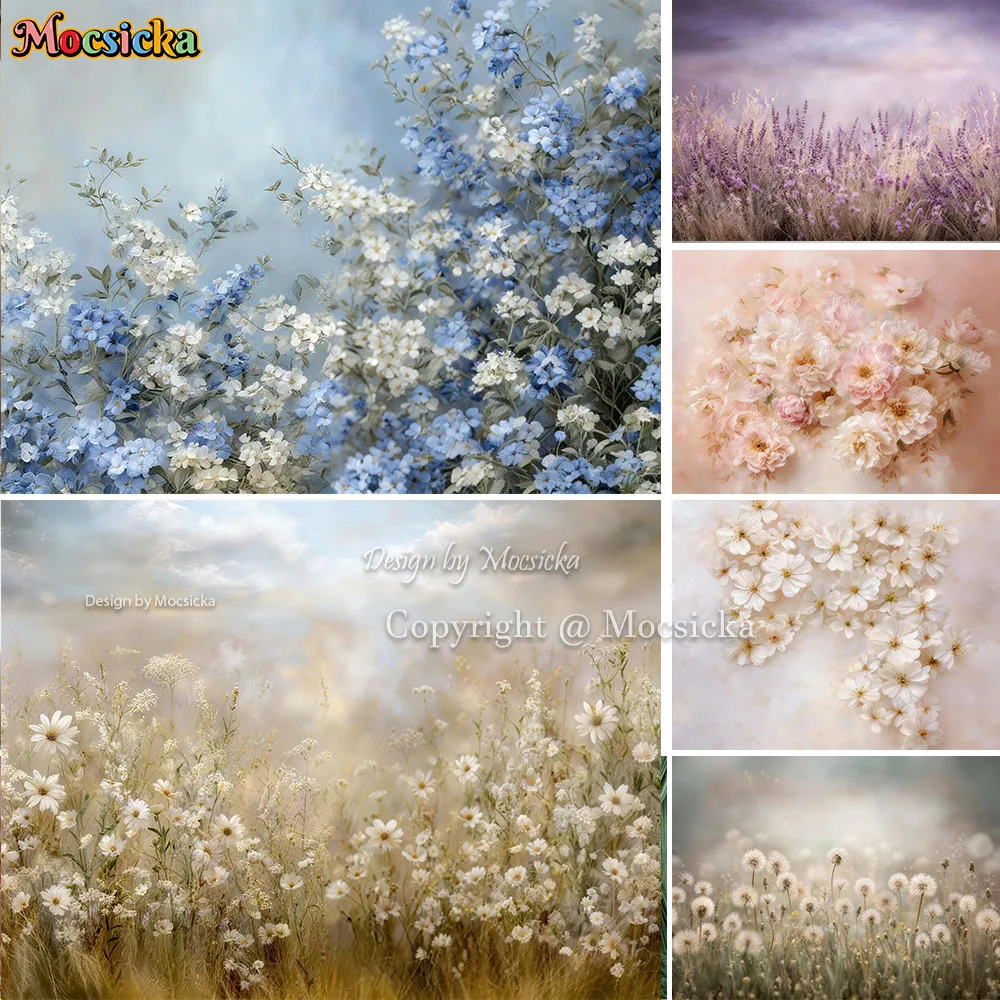 

Mocsicka Abstract Floral Baby Birthday Background Photography Blooming Floral Bridal Show Backdrop Maternity Art Photo Studio