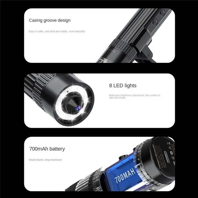 

SDFC Digital Microscope Rechargeable Portable 50X-1000X HD Magnification, Handheld Magnifier, Pocket Folding Stand