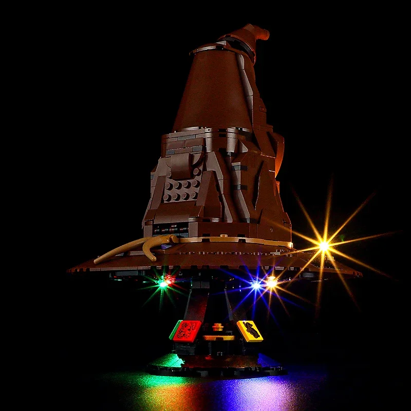مجموعة إضاءة LED DIY لـ LEGO 76429 قبعة فرز ناطقة هدية بناء الطوب (إضاءة LED فقط، بدون نموذج كتل)