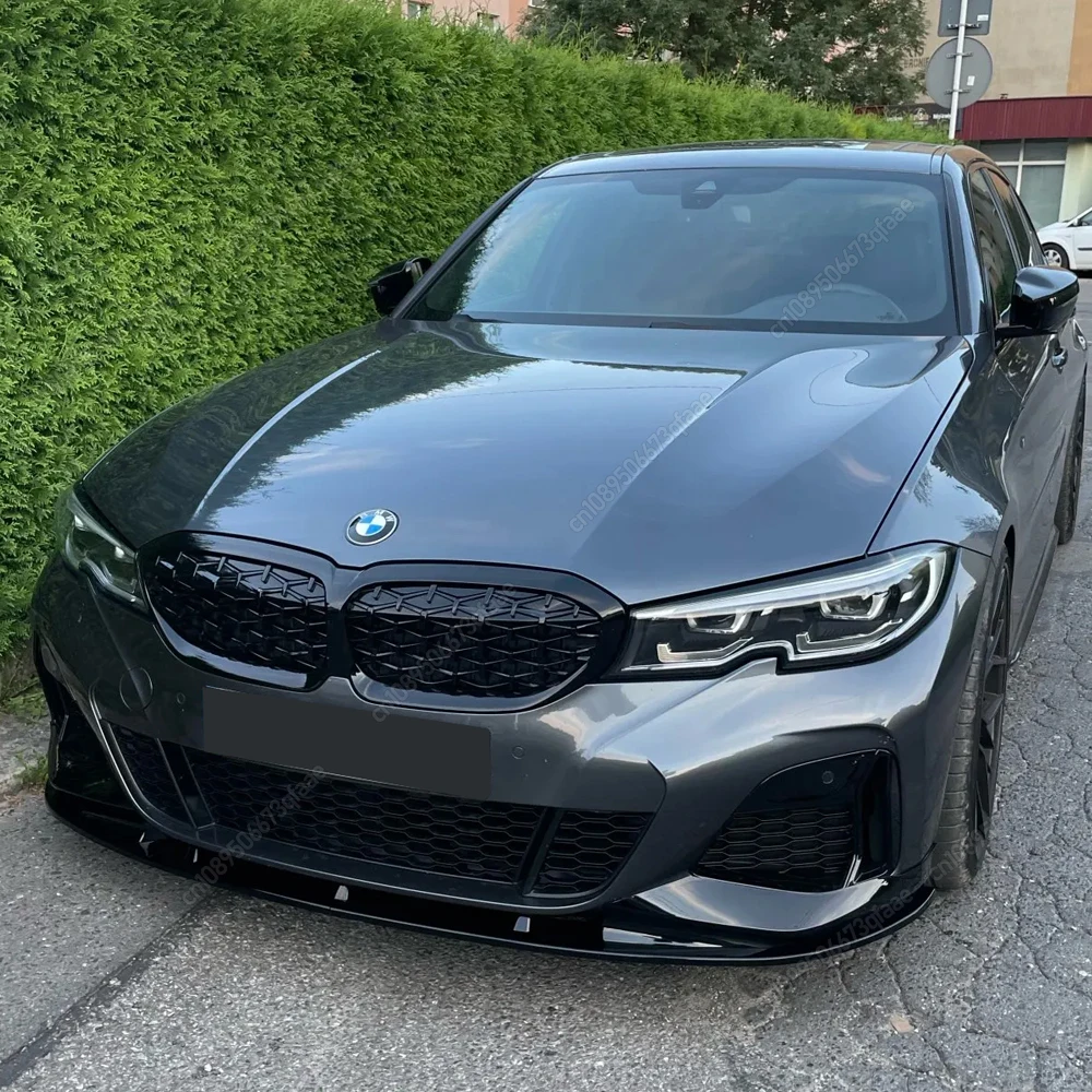 

Car Front Bumper Lip Diffusers Spoiler Gloss Black For BMW G20 G21 M-Sport 320i 330i M340i xDrive 2019-2022 ABS Body Kits Tuning