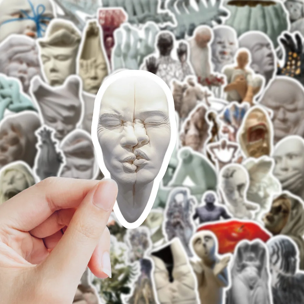 70PCS Abstract Sculpture Stickers Personality Art Graffiti Decoration Notebook Suitcase Refrigerator Phone  Decals Skateboard