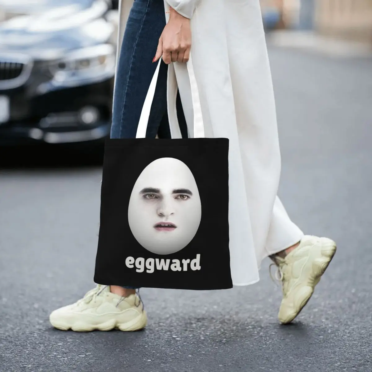 النساء الرجال الشفق Eggward ميمي حمل الحقائب حقيبة تسوق قماش لحقائب اليد للمتسوقين #3