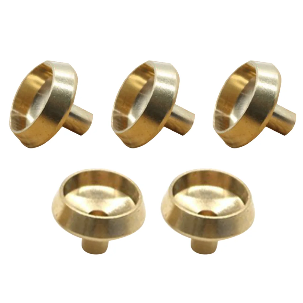 5 Pcs Backflow Incense Base Burner Stand Holder Metal Stick Censer Rack Trays Cone Brass