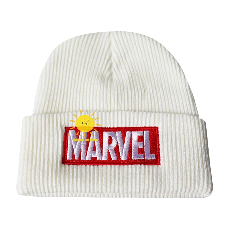 BEAST KINGDOM Marvel Spider Man Beanie Hats Man Dead-pool Knitting Hat Kpop Thermal Elastic Men Unisex Caps for Adult Unisex Kid