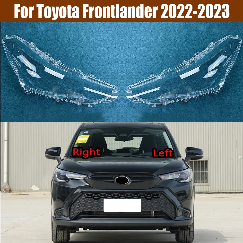 

Крышка передней фары для Toyota Frontlander 2022 2023, прозрачная маска, затеняющая крышка передней фары, запасные части для автомобиля