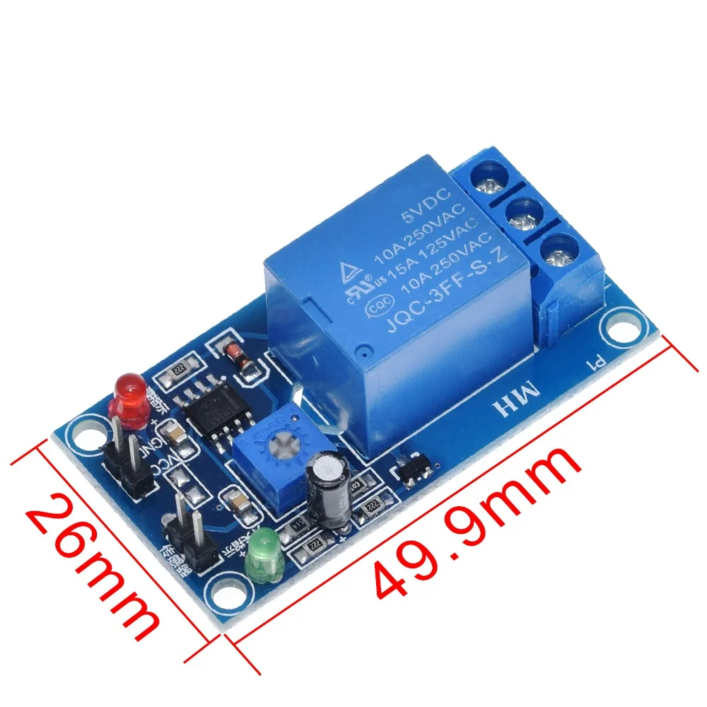 TZT DC 5V 12V soil moisture sensor relay control module Automatic watering of the humidity starting switch image 5