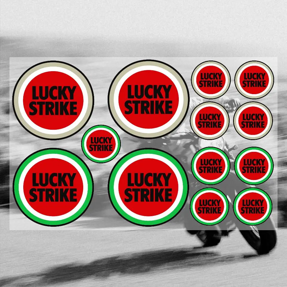 Classic Retro LUCKY Stickers Graffiti Decals for Motorcycle Helmet Skateboard Luggage Guitar Laptop Vintage Aesthetic Pack