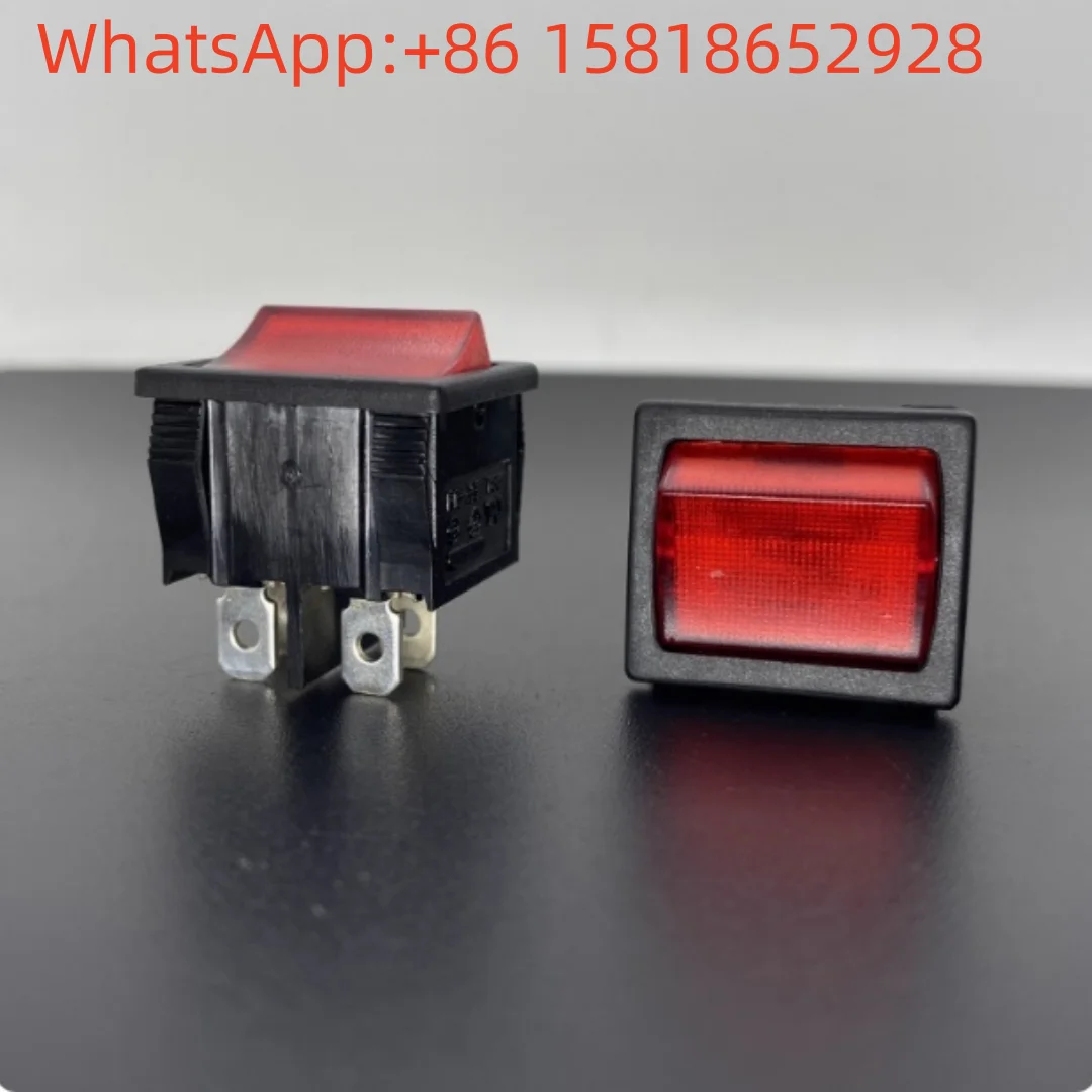 5 قطع تايوان الجديدة SCI R13-33 زر مفتاح الطاقة على شكل سفينة الروك مع ضوء 4 دبوس 2 موقف 6A زر مربع على شكل سفينة #1