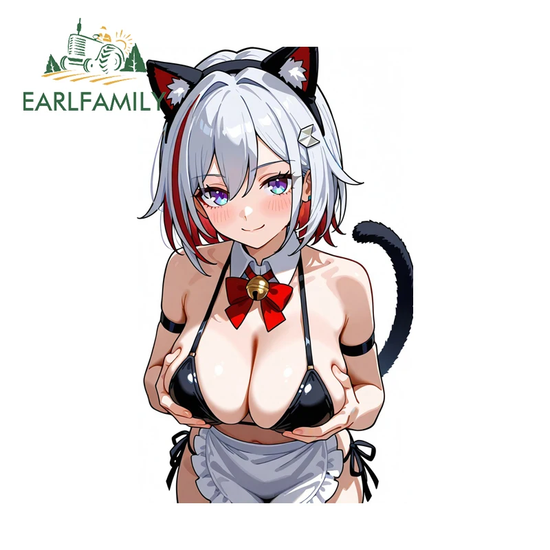 

EARLFAMILY Huge Breats Topaz Alluring Car Stickers Personality Graffiti Design Skateboard Decals Simple Practical Graffiti