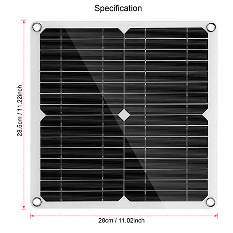 AD41-ソーラーパネル駆動ファン 11 インチ換気扇ソーラー排気ファンペット家禽ハウス温室 RV 屋根用 1 個付き