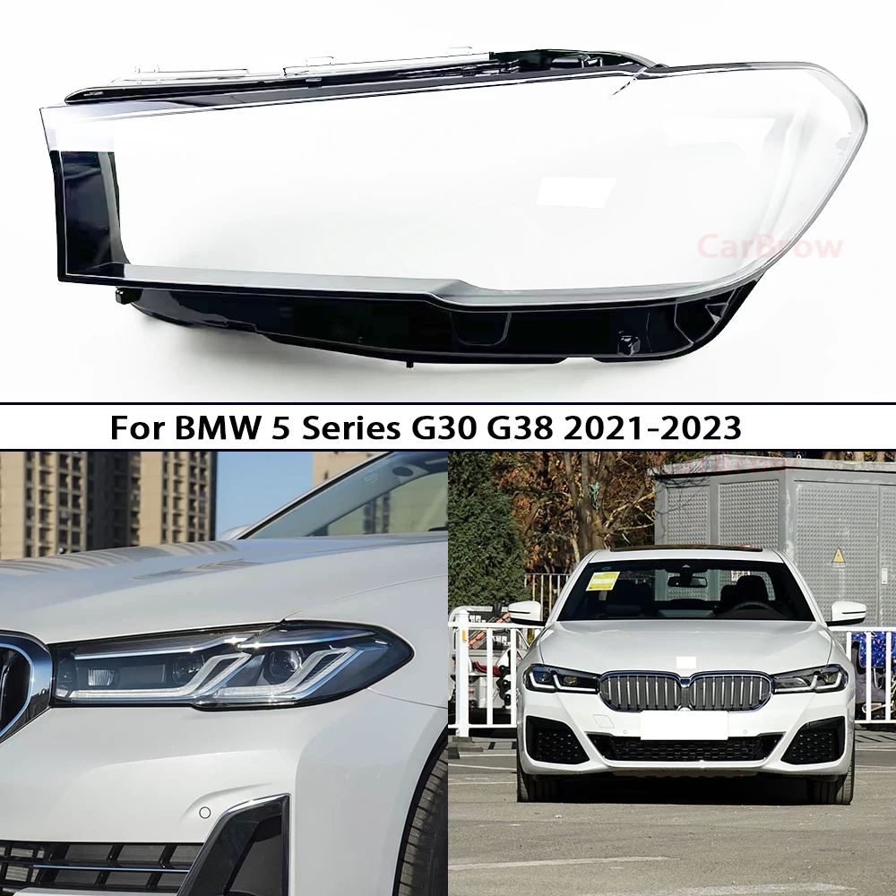 

Корпус фары, линза из плексигласа для BMW 5 серии G30 G38 2021 2022 2023, передняя фара, прозрачная крышка, абажур
