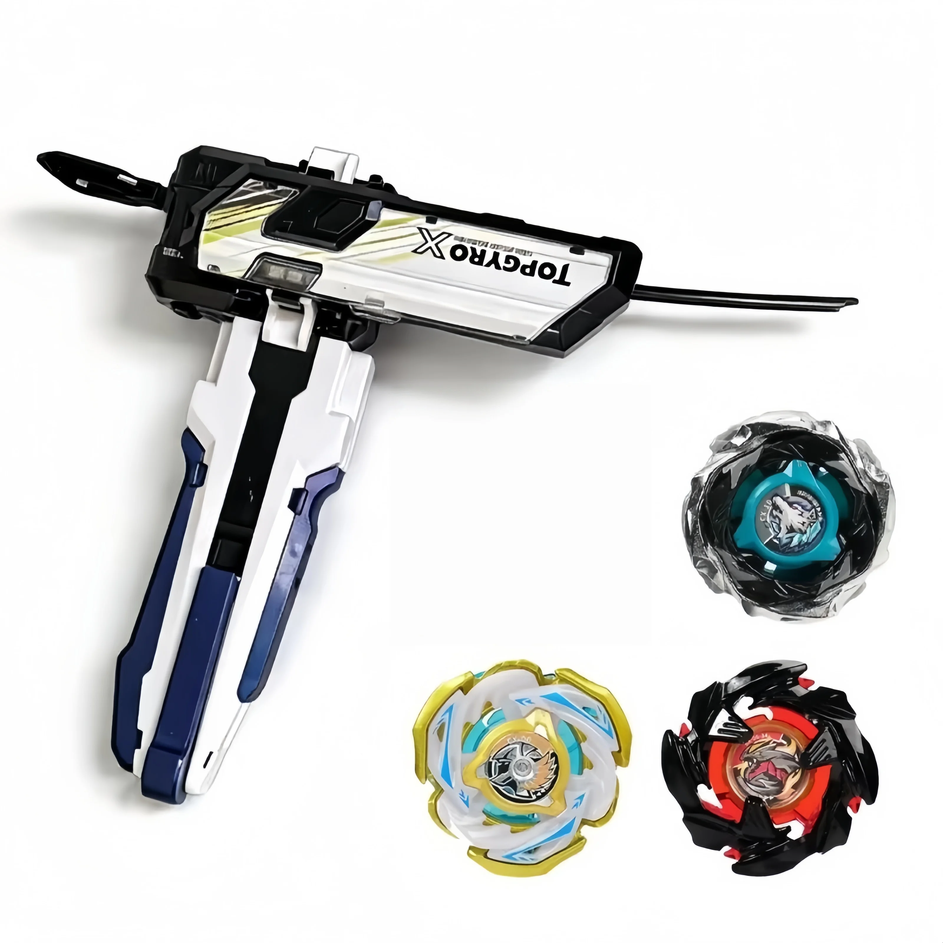 New combat competitive gyro with handle X series gyro BX series CX UX BX set launcher toy campaign defense gyro holiday gift