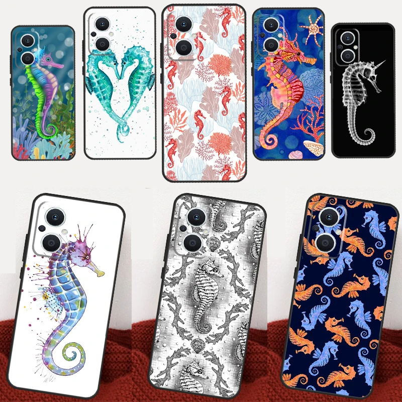 Seahorse Case For OPPO Reno 7 6 8 Lite 2 3 4 5 Z 8T OPPO Find X3 Lite X2 Neo X5 X6 Pro Back Cover