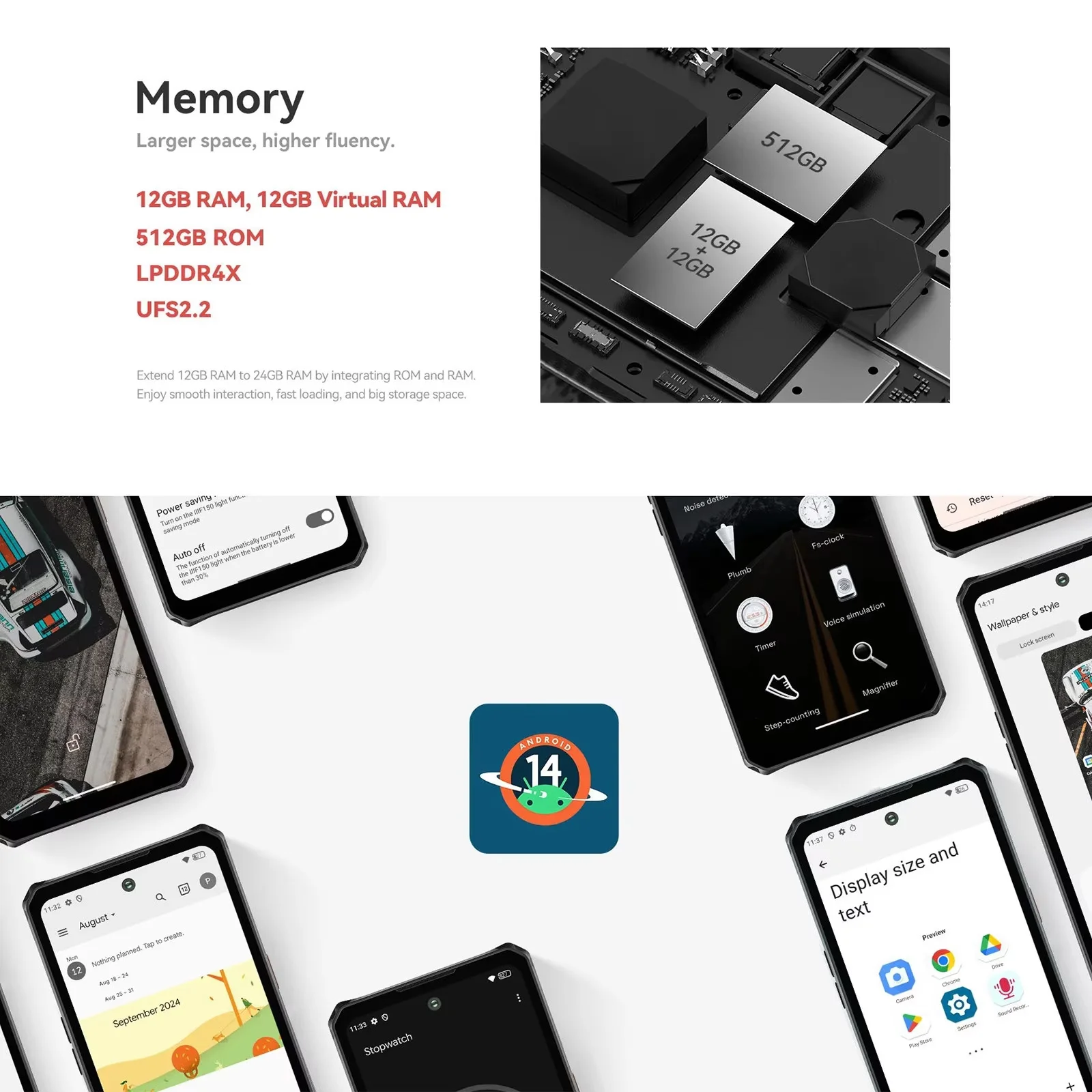 IIIF150 Air3,NFC,12 Гб + 512 Гб,100MP Night Vision Camera,5500 мАч,Android 14,MTK G96,6.6'' Screen,4G глобальная версия