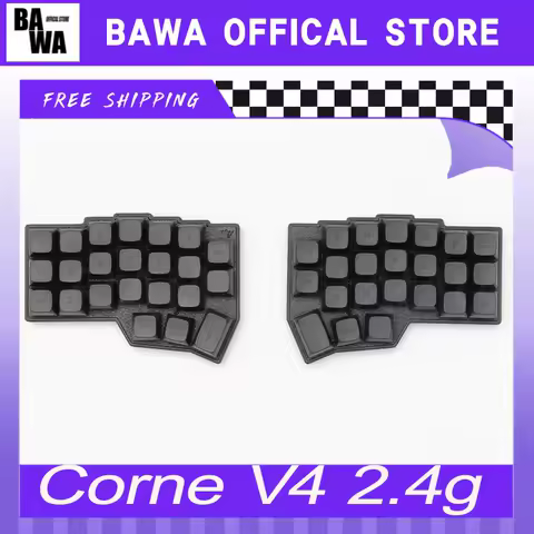 Corne V4 2.4g Split Keyboard Hot-Swappable 46 Key Ergonomic Layout Wireless Keyboard Support Vial Software Key Mapping Custom