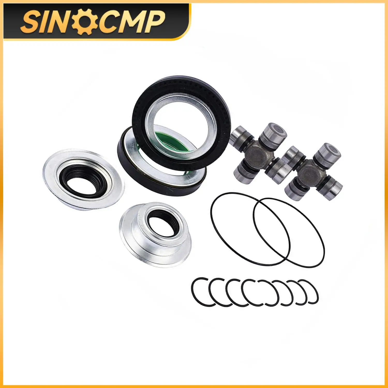 

1set Front Axle Seal And Greaseable U Joint Kit For Ford F250 F350 Super duty 05-14 2014835 2017426 54983 53217 2023068 spl55-3x