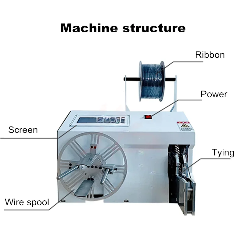 High QualityMultifunction Automatic Small Cable Wire Winding And Binding Machine Intelligent Data Cable Power Cord Tie Winder
