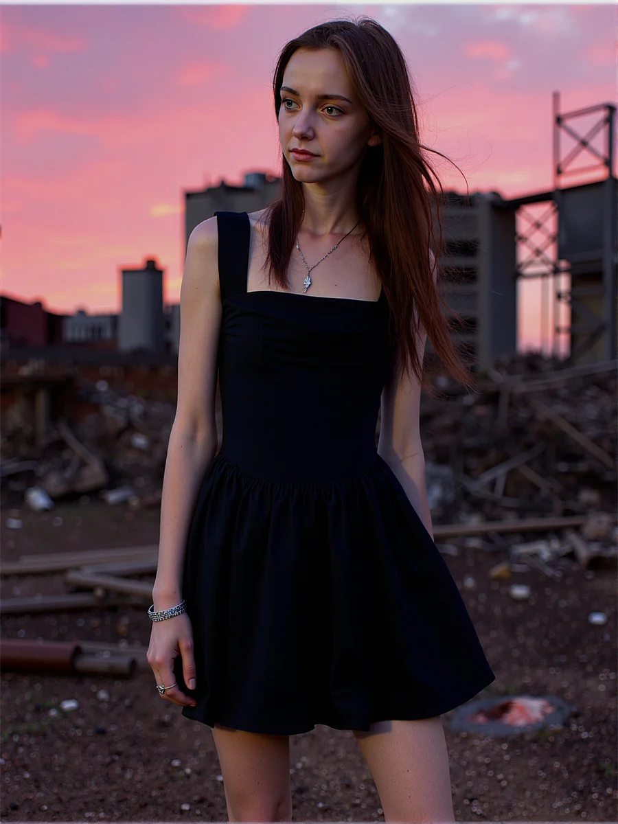 Dames zwarte jurk vrouw bijgesneden skater lang luipaard mesh puur ronde hals één schouder shirring uitgesneden Y2K Koreaanse stijl fancy