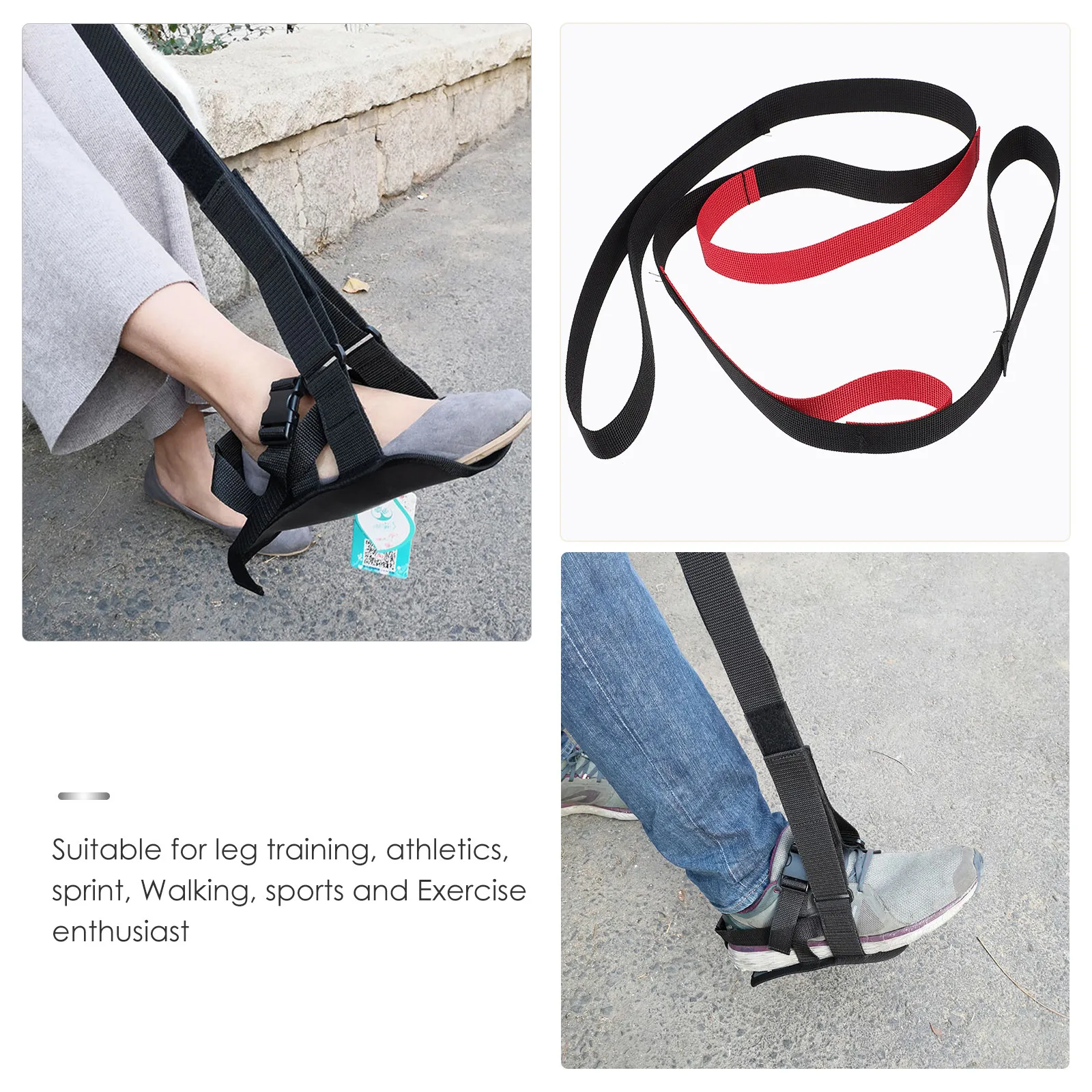 Heavy Duty Leg Lifter Strap Convenient Training Leg Assist for Elderly Rigid Support Walking Sprint Home Gym Fitness