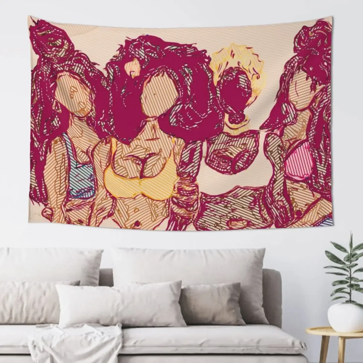 Melanin Effects Tapestry Room Decore Aesthetic Decorative Paintings Wallpaper Bedroom Tapestry