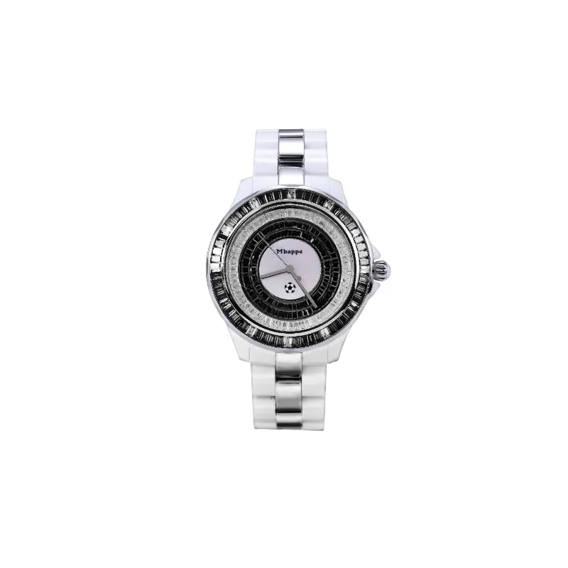 Mbappe STARS Series Quartz Watch for Men and Women, Mineral Glass Dial, Plastic Case and Steel Bezel, Fashionable Gift