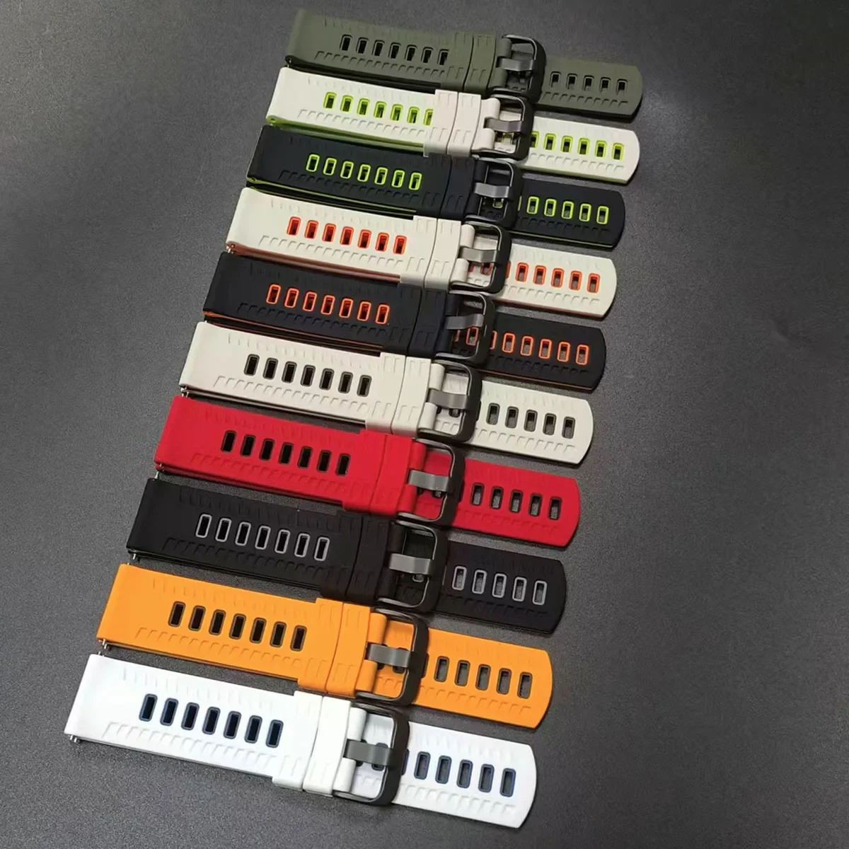 22 مللي متر الرياضة الفرقة ل Xiaomi ساعة 2 برو/S4/S2 46 مللي متر سوار كوريا ل Mi ساعة اللون 2/S3/S1 برو نشط حزام سوار معصم من السيليكون #3