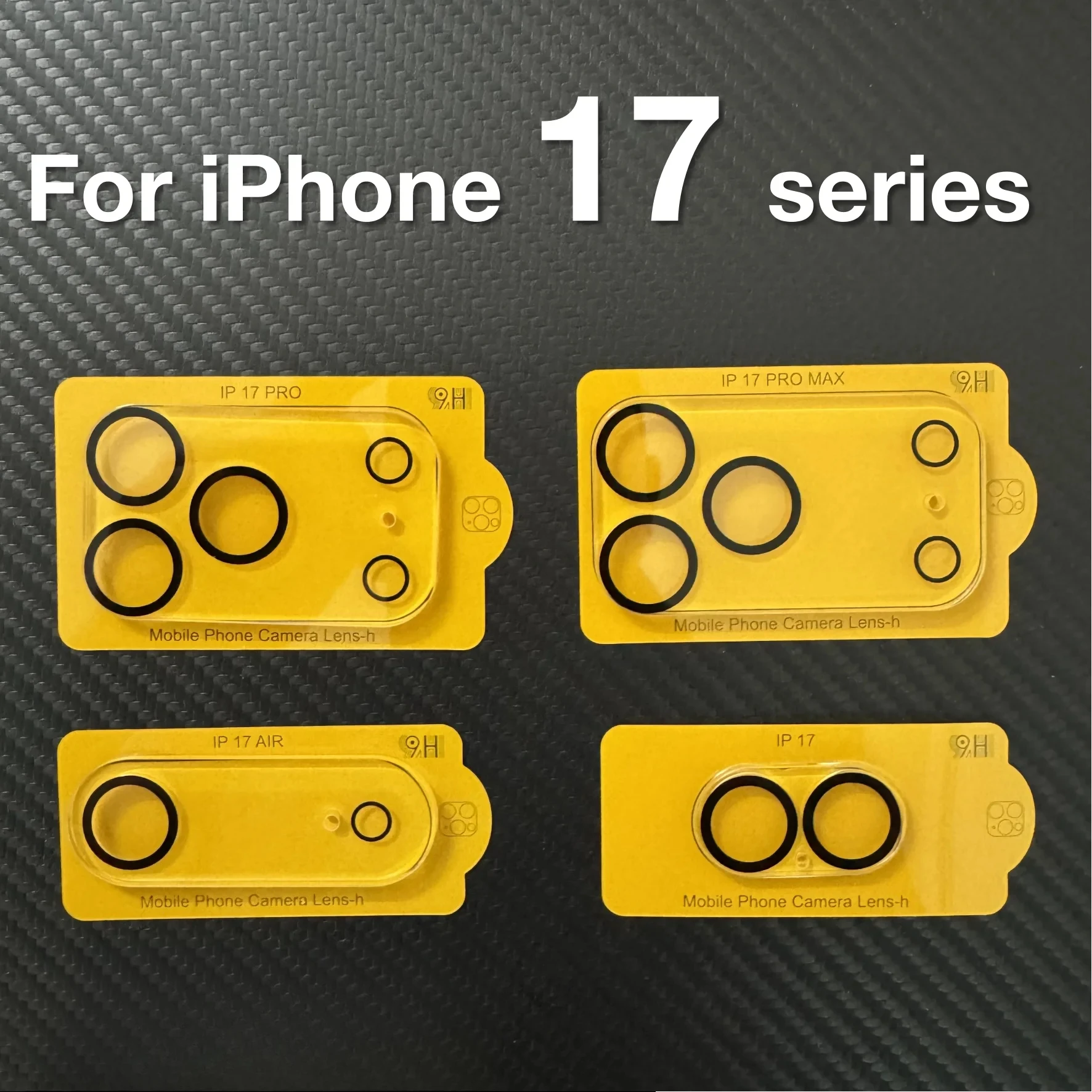 

1Pcs For Apple 17 16 15 14 13 12 Pro Max Plus Mini Mobile Rear Camera With Tempered Glass Protection 9H