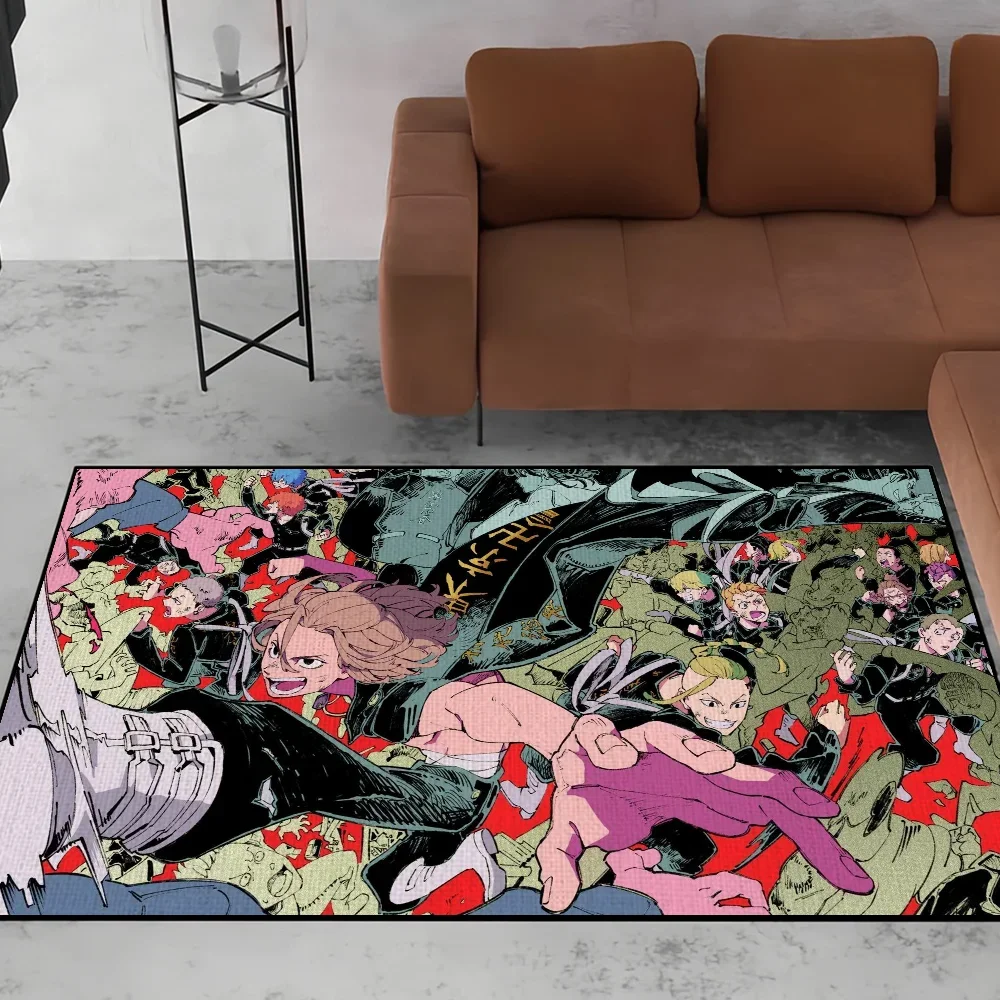 

Anime T-Tokyo R-Revengers Door Mat Welcome Entrance Balcony Bathroom Floor Non-slip Rug Bedroom Carpet Home Decoration