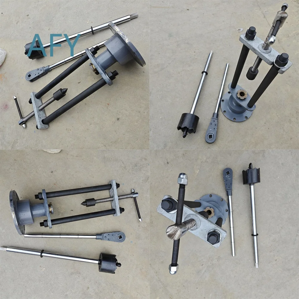 Flange Drilling Machine for DN50 DN80 DN100 DN150 DN200 Pipes Pressure Punching Tool Nonstop Water Hole Opener Industrial