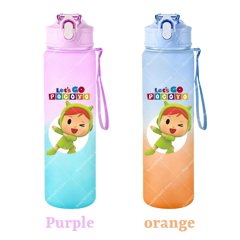 Children Portable Sports Water Bottle Pocoyoed Kids Anime Plastic Cold Drink Container Boy Girl Cartoon Cute Juice Cup Gift 2026 view 4