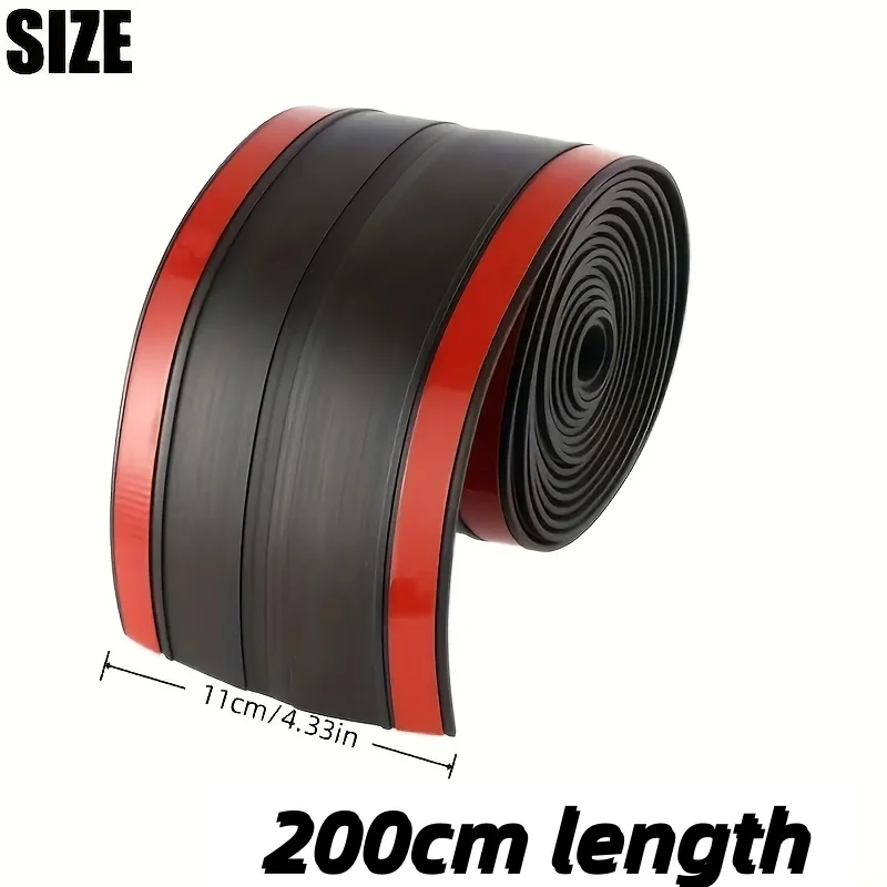 200cm Self-Adhesive Tailgate Wind Deflector Dustproof Car Sealing Strip Rubber For Truck Tailgate Rv Pickup Truck Protection