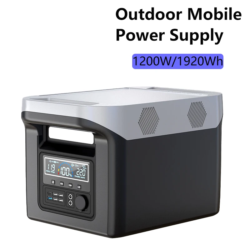 

500W/1200W Portable Power Station 1920Wh Solar Generator External Batteries 110V/220V Energy Storage Supply Outdoor Camping