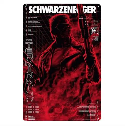 Terminator  Arnold Schwarzenegger Movie Metal Poster Tin Sign - Size: 20x30cm good sign