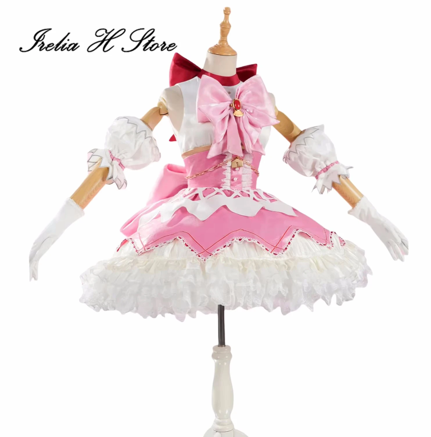 

Irelia H аниме Puella Magi Madoka Magica Kaname Madok косплей костюм Kaname Madok розовое милое платье костюмы на Хэллоуин женские